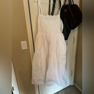 Gap poplin eyelet dress